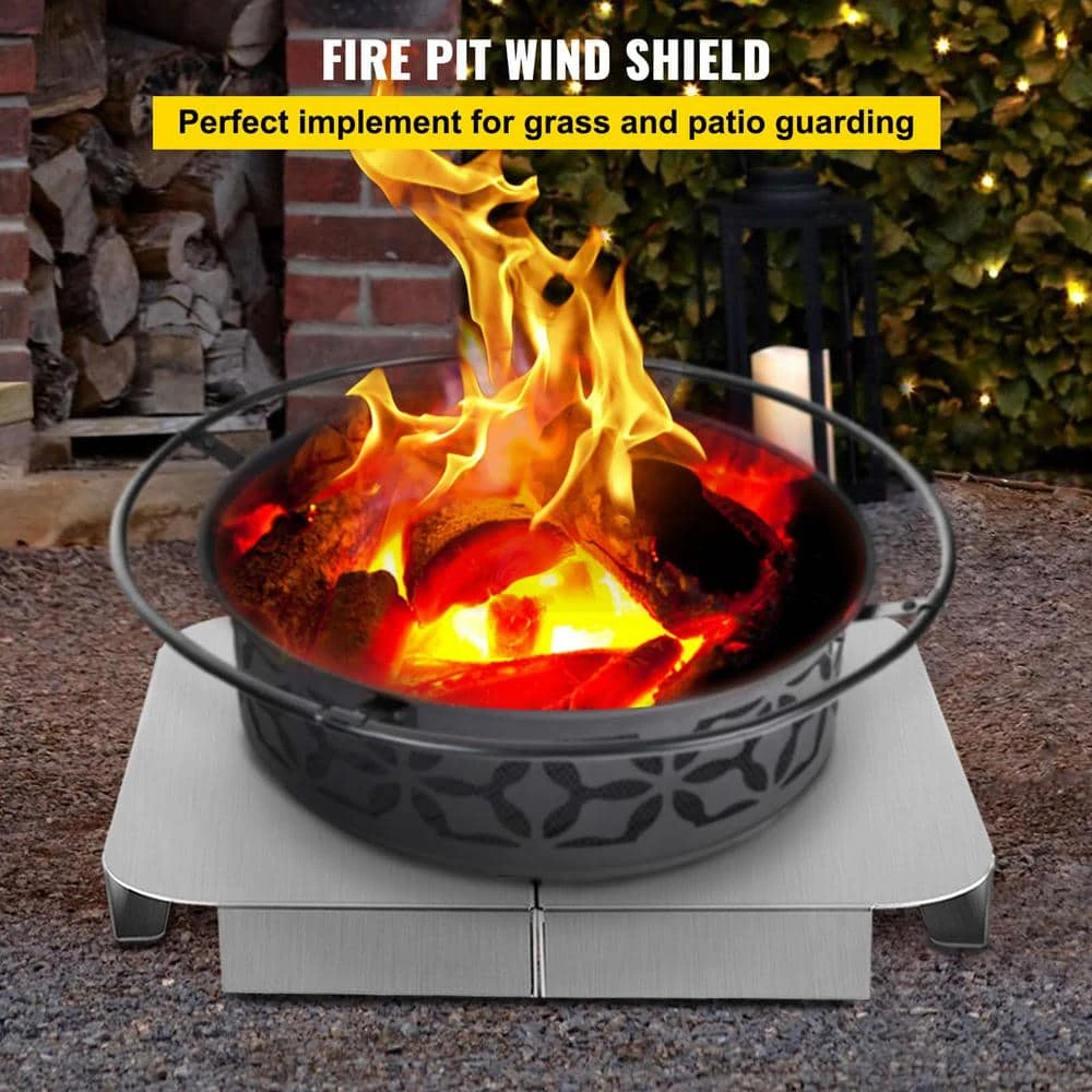 Fire Pit Heat Shield 26 X 26 In. High Temp Aluminum Fire Pit Heat Deflector For Grass Lawn Guard Fire Pit Mat, Square 4 Fire Pit Heat Shield 26 X 26 In. High Temp Aluminum Fire Pit Heat Deflector For Grass Lawn Guard Fire Pit Mat, Square - Image 2