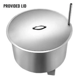 16.9 In. Dia X 15.5 In. H Stainless Steel Smokeless Fire Pit Bonfire Patio Fire Pit With Detachable Grill For Outdoor -Vevor silver vevor wood burning fire pits skhp22x22x1600001v0 fa 1000