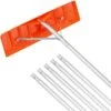 Snow Roof Rake 25 In. Plastic Blade Snow Removal Tool 21 Ft. Reach Aluminium Handle Superior Roof Shovel -Vevor snow blower parts wdp21ycgbsslmregav0 64 1000
