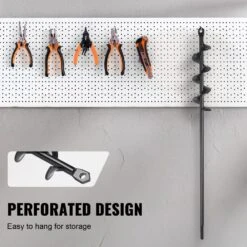 Auger Drill Bit For Planting 1.6 In. X 16.5 In. Garden Auger Drill Bit Spiral Drill Bit -Vevor specialty garden tools lxzths16in164fxy7v0 44 1000