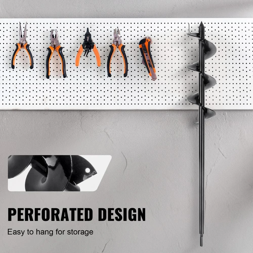 Auger Drill Bit For Planting 3 In. X 24 In. Garden Auger Drill Bit Spiral Drill Bit For Bulbs Planting And Holes Digging 7 Auger Drill Bit For Planting 3 In. X 24 In. Garden Auger Drill Bit Spiral Drill Bit For Bulbs Planting And Holes Digging - Image 5