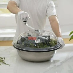 Leaf Bowl Trimmer 16 In. Trimmer Bowl Manual Bud Trimmer With Stainless-Steel Blades Reaper Cutter For Twisted Spin Cut -Vevor specialty garden tools sdscj16inchpioobov0 31 1000