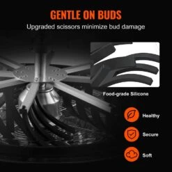 Leaf Bowl Trimmer 16 In. Trimmer Bowl Manual Bud Trimmer With Stainless-Steel Blades Reaper Cutter For Twisted Spin Cut -Vevor specialty garden tools sdscj16inchpioobov0 44 1000