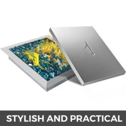 Fire Pit Lid 21 In. X 21 In. Stainless Steel Fire Pit Burner Cover 0.16 In. Thick Bonfire Lid For Drop-in Fire Pit Pan -Vevor stainless steel look vevor fire pit covers and accessories gzrshpgz21x21x101v0 76 1000