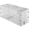 Live Animal Cage Trap 42 In. X 16 In. X 18 In. Humane Cat Trap Galvanized Iron Folding Animal Trap With Handle -Vevor traps ybl42yc00000nh9ixv0 64 1000