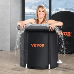 1-Jet Ice Bath Tub Cold Water Therapy Plunge Tub For Athletes Portable Outdoor Ice Barrel Plunge Pool 1-Person Occupancy -Vevor vevor cold plunge ycqhk75800008a5t6v0 31 1000