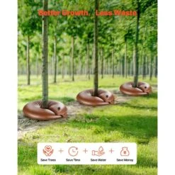 16 Gal. PVC, Tree Watering Bags, For Slow Release Drip Irrigation, 6-9 Hours, 4-Packs, Water Saving, For New Trees -Vevor vevor drip irrigation kits hsjsd16gal4j3pibdv0 fa 1000