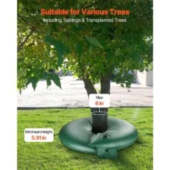 20 Gal. PVC, Tree Watering Bags, For Slow Release Drip Irrigation, 6-9 Hours, 4-Packs, Refillable, For New Trees -Vevor vevor drip irrigation kits hsjsd20gal4jcbtvev0 1f 1000