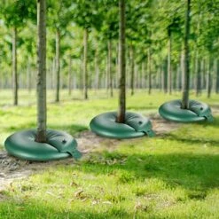 20 Gal. PVC, Tree Watering Bags, For Slow Release Drip Irrigation, 6-9 Hours, 4-Packs, Refillable, For New Trees -Vevor vevor drip irrigation kits hsjsd20gal4jcbtvev0 31 1000