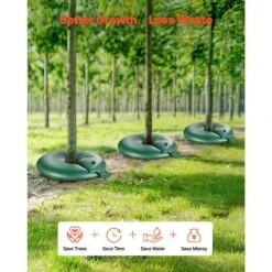20 Gal. PVC, Tree Watering Bags, For Slow Release Drip Irrigation, 6-9 Hours, 4-Packs, Refillable, For New Trees -Vevor vevor drip irrigation kits hsjsd20gal4jcbtvev0 fa 1000