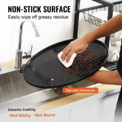 Indoor/Outdoor Electric Grill 200 Sq. In. Electric BBQGrill 2 Zone Gril Surface Removable Stand Electric Grills In Black 14 Indoor/Outdoor Electric Grill 200 Sq. In. Electric BBQGrill 2 Zone Gril Surface Removable Stand Electric Grills In Black -Vevor vevor electric grills hwlsdkjhwl200v1nlv1 44 1000