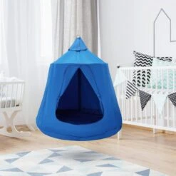 Hanging Tree Tent 330 LBS Capacity Large Hanging Bed Swing Indoor Outdoor Hammock Sensory Swing Chair W/LED Lights -Vevor vevor fabric hammocks dczplsqfb0007c34av9 31 1000