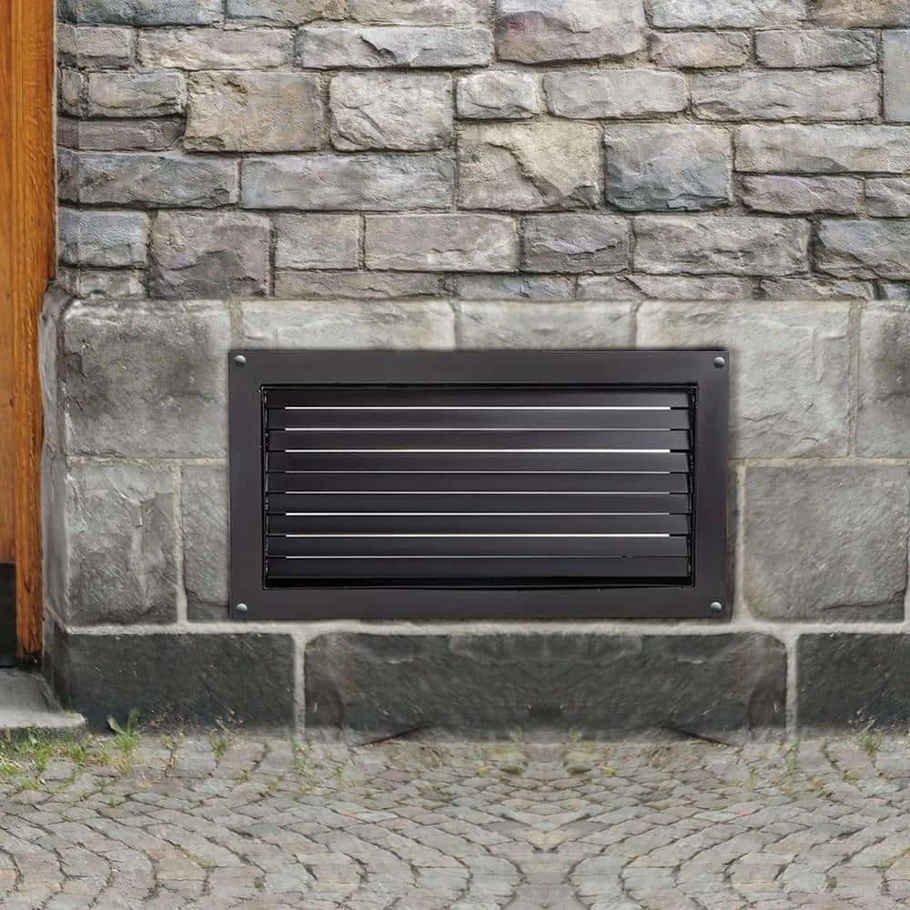 Crawl Space Flood Vent, 12 In. Height X 20 In. Black Width Foundation Flood Vent, To Reduce Foundation Damage 10 Crawl Space Flood Vent, 12 In. Height X 20 In. Black Width Foundation Flood Vent, To Reduce Foundation Damage - Image 8