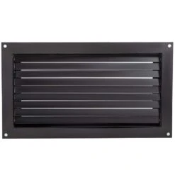 Crawl Space Flood Vent, 12 In. Height X 20 In. Black Width Foundation Flood Vent, To Reduce Foundation Damage
