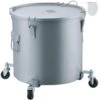 Fryer Grease Bucket 16 Gal Oil Disposal Caddy With Caster Base Carbon Steel Oil Transport Container, Gray -Vevor vevor fryer accessories djlzgyzttg16kwcskv0 64 1000