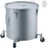 Fryer Grease Bucket 8 Gal Oil Disposal Caddy With Caster Base Carbon Steel Oil Transport Container, Gray -Vevor vevor fryer accessories djlzgyzttgpspyat5v0 64 1000