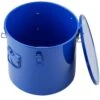 Fryer Grease Bucket 10 Gal. Thickened Steel Rust-Proof Coating Fryer Oil Bucket With Filter Bag For Hot Cooking, Blue