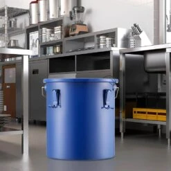 Fryer Grease Bucket 6 Gal Oil Disposal Caddy Carbon Steel Fryer Oil Bucket Oil Transport Container, Blue -Vevor vevor fryer accessories whlyzttg6jlp203xgv0 31 1000