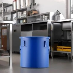 Fryer Grease Bucket 8 Gal Oil Disposal Caddy Carbon Steel Fryer Oil Bucket Oil Transport Container, Blue -Vevor vevor fryer accessories whlyzttg8jlput9adv0 31 1000