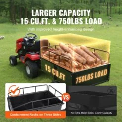 750 Lbs. 15 Cu. Ft. Heavy Duty ATV Trailer Steel Dump Cart Garden Cart Garden Utility Trailer Blade Span 15 750 Lbs. 15 Cu. Ft. Heavy Duty ATV Trailer Steel Dump Cart Garden Cart Garden Utility Trailer Blade Span -Vevor vevor garden carts hytctpk12cuftvb4cv0 1f 1000