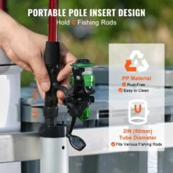 5.75 Cu.ft. Beach Fishing Cart 500 Lbs. Capacity Heavy-Duty Steel Pier Wagon Trolley Garden Cart With 4 X 13 In. PU Tire -Vevor vevor garden carts slkyjcbkzd00x0t74v0 fa 1000