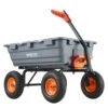 Garden Cart, Durable Poly Dump Cart With Steel Frame, 7 Cu. Ft. Plastic Garden Cart, Utility Barrow 1200 Lbs. Load -Vevor vevor garden carts slzxtc1200b0xeev4v0 v0812 64 1000