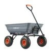 4 Cu. Ft. Dump Cart Poly With Easy To Assemble Steel Frame Dump Wagon With 2-in-1 Convertible Handle Garden Cart 1 4 Cu. Ft. Dump Cart Poly With Easy To Assemble Steel Frame Dump Wagon With 2-in-1 Convertible Handle Garden Cart -Vevor vevor garden carts slzxtc600b005gqjav0 64 1000