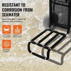 Beach Dolly With Big Wheels For Sand 11 Cu. Ft. Steel Garden Carts 29.9 In. X 15.4 In. Cargo Deck 165 Lbs. Load Capacity -Vevor vevor garden carts sttcxlhj12inosartv0 44 1000