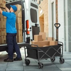 Collapsible Folding Wagon Cart 220 Lbs. Heavy-Duty Garden Carts Foldable With Wheels 2 Cu. Ft. Steel Garden Cart Wagon 17 Collapsible Folding Wagon Cart 220 Lbs. Heavy-Duty Garden Carts Foldable With Wheels 2 Cu. Ft. Steel Garden Cart Wagon -Vevor vevor garden carts zdhybxsstchsmhegrv0 31 1000