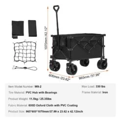 9 Cu. Ft. Steel Garden Cart Collapsible Folding Wagon 220 L Beach Folding Wagon Cart Max 330 Lbs. 16 9 Cu. Ft. Steel Garden Cart Collapsible Folding Wagon 220 L Beach Folding Wagon Cart Max 330 Lbs. -Vevor vevor garden carts zdhybxsstchsui4z5v0 76 1000