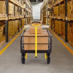 1,400 Lbs. 13.48 Cu. Ft. Steel Garden Cart, Heavy Duty Pullable Garden Wagon Yard Cart 2 In 1 Yard Trailer 2025 Update -Vevor vevor garden carts zxhytchh1400qibnmv0 31 1000