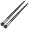 49 In. Hay Spear Spike Quick Attach Garden Forks 4000 Lbs. With Hex Nut And Sleeve For Buckets Tractors (2-Pieces) -Vevor vevor garden forks cm49yc4000dtt2z01v0 64 1000