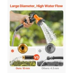 Metal Garden Hose. Fitting Size X 100 Ft. Rust Proof Stainless Steel Water Hose, Heavy Duty Backyard Hose. -Vevor vevor garden hoses jstyrg100ft0fsonov0 44 1000