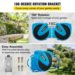 Retractable Hose Reel 5/8 In. X 90 Ft. Wall Mounted Garden Hose Reel With Swivel Bracket And 7 Pattern Nozzle Water Hose 14 Retractable Hose Reel 5/8 In. X 90 Ft. Wall Mounted Garden Hose Reel With Swivel Bracket And 7 Pattern Nozzle Water Hose -Vevor vevor garden hoses sss90ft58inchxw0av0 44 1000