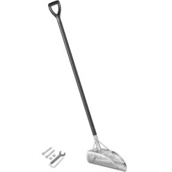 Metal Detector Sand Scoop 45.3 In. Garden Trowel Stainless Steel Metal Detecting Beach Sand Scoop Beach Metal Scoop