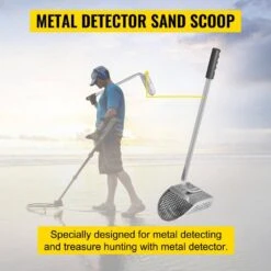 Metal Detector Sand Scoop 24.4 In. Garden Trowel Stainless Steel Metal Detecting Beach Sand Scoop Beach Metal Scoop -Vevor vevor garden trowels jbxgsctz8 6qh3c9fv0 44 1000