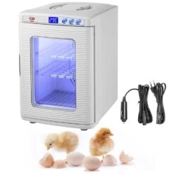 Reptile Incubator 13 In. X 15 In. X 19 In. Digital Cooling, Heating Reptile Egg Incubator For Reptiles, White Greenhouse