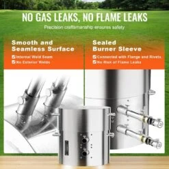 Propane Melting Furnace Kit, 16KG/35lbs Gas Metal Melting Furnace Kit, Dual Burner Foundry Home Kiln With Crucibles -Vevor vevor grill burners bwrjlshqsymg2gmygv0 44 1000