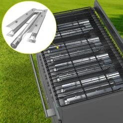 Replacement U Burner Stainless Steel Grill Burners 3 Packs BBQ Burners Replacement With Evenly Burn BBQ Replacement Part -Vevor vevor grill burners bxgrsq49rr1n6l1ubv0 31 1000