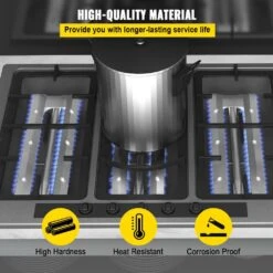 Replacement U Burner Stainless Steel Grill Burners 3 Packs BBQ Burners Replacement With Evenly Burn BBQ Replacement Part -Vevor vevor grill burners bxgrsq49rr1n6l1ubv0 4f 1000