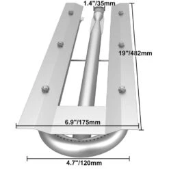 Replacement U Burner Stainless Steel Grill Burners 3 Packs BBQ Burners Replacement With Evenly Burn BBQ Replacement Part -Vevor vevor grill burners bxgrsq49rr1n6l1ubv0 76 1000