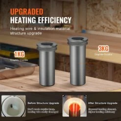 Gold Melting Furnace, 1350W Electric Digital Smelting Furnace, 2102℉/1150℃ Electric Melting Furnace -Vevor vevor grill burners cgxdrjl3kg1kgtethv1 44 1000