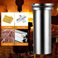 High Purity Graphite Crucible, 3 Kg Graphite Furnace, Double Ring Graphite Crucible For Melting Metal Gold Silver -Vevor vevor grill burners smgg3kgsh00000001v0 1f 1000