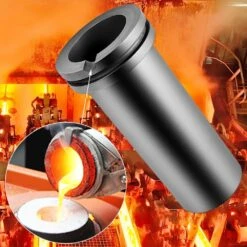 High Purity Graphite Crucible, 3 Kg Graphite Furnace, Double Ring Graphite Crucible For Melting Metal Gold Silver -Vevor vevor grill burners smgg3kgsh00000001v0 44 1000