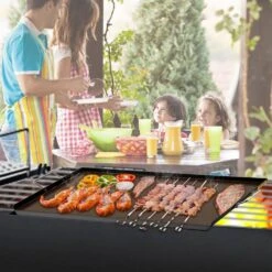 Carbon Steel Griddle 16 In. X 24 In. Griddle Flat Top Plate With Handles Rectangular Flat Top Grill With Drain Hole -Vevor vevor grill griddles rqsklypd16x243yz3v0 31 1000