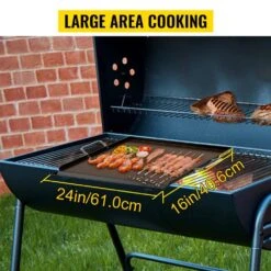 Carbon Steel Griddle 16 In. X 24 In. Griddle Flat Top Plate With Handles Rectangular Flat Top Grill With Drain Hole -Vevor vevor grill griddles rqsklypd16x243yz3v0 c3 1000