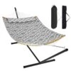 2 Person 12.3 Ft Hammock With Stand Included Double Hammock With Curved Spreader Bar And Detachable Pillow -Vevor vevor hammock chairs hfdchbsxhwtxfst1wv0 64 1000