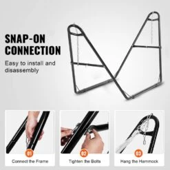 8-13 Ft. Hammock Stand Fits Universal 2-Person Metal Hammock Stand Adjustable Heavy Duty 550 Lbs. -Vevor vevor hammock stands cxdcjcxjs118h5rlyv0 44 1000