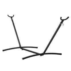 9-12.6 Ft. Metal Hammock Stand Heavy Duty Adjustable Hooks Hammock Frame 450 Lbs. Capacity
