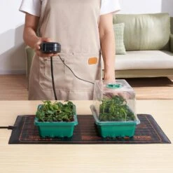 10 In. X 20.75 In. Seedling Mat With Thermostat Heat Mats (1-Pack) MET-Certified Waterproof Heating Pad -Vevor vevor heat mats ymjrd10x20754l51rv1 31 1000